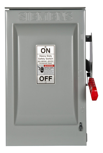 Interruptor De Seguridad 60a 3 Polos 600v Color Resistente
