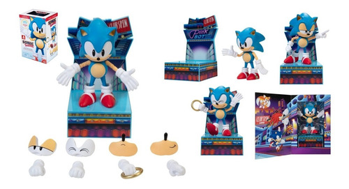 Figura Muñeco Sonic Boom Juego Articulable Accesorios 15 Cm 