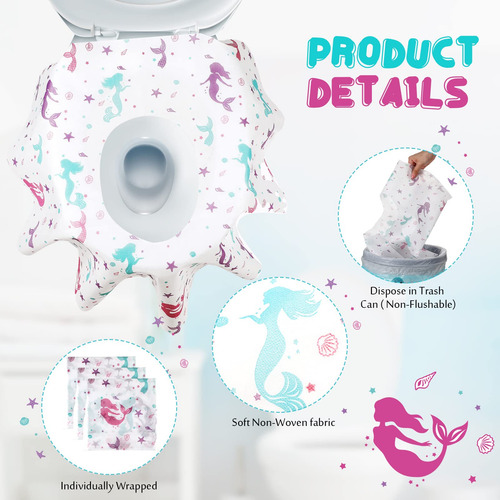 Fundas De Asiento De Inodoro Kosiz Modelo Sirena Extra Grand Color Nombre Del Diseño