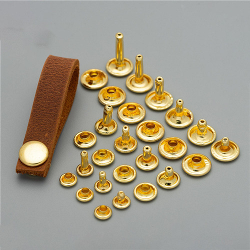 100 Piezas De Latón Puro Tornillo Remaches Bolsa 6x4mm
