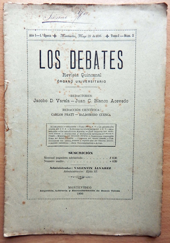 Revista Los Debates Jacobo Varela Juan Carlos Blanco Acevedo