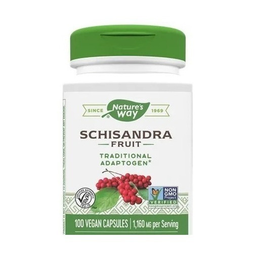 Schisandra Fruit Adaptogeno 100 Cápsulas 1160mg Natures Way