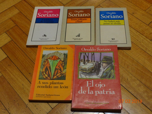 Lote De Las Mejores 6 Novelas De Osvaldo Soriano. Imperdible
