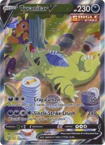 Tyranitar V 155/163 Alternate Art Ultra Raro Pokemon Tcg (Usado)