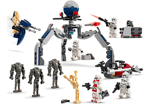 Lego 75372 Star Wars Soldado Clon Y Droide De Combate 215