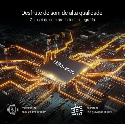 Microfone Condensador Usb E Braço Articulado Maono Au-a04