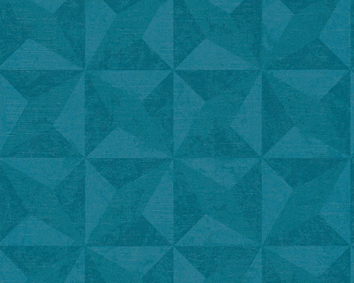 Papel Tapiz Moderno Azul Geométrico 3d 360011