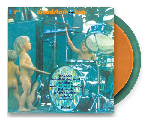 Woodstock Two Jimi Hendrix 2 Lp Green Orange Vinyl