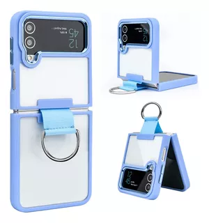 Funda Pro Cam Con Anillo Para Samsung Galaxy Z Flip 4 5g