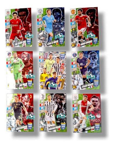 Set De 9 Tops Masters Rare Adrenalyn Fifa 365 2022 Panini