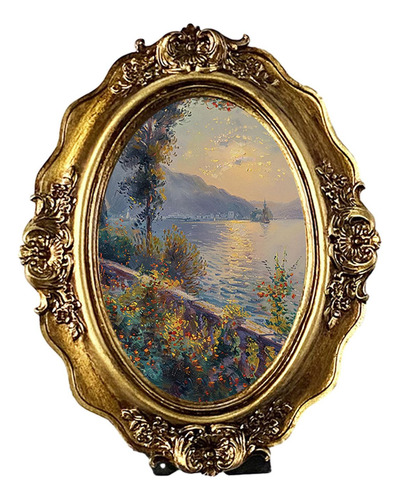 Oval Foto Frame Soportista De Fotos Ornamento Housewarming