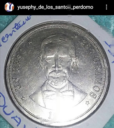 Un Peso En Moneda De República Dominicana Bicentenario,jpd.
