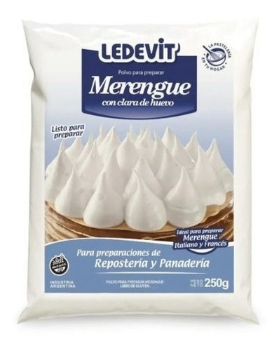 Merengue En Polvo Ledevit 250gr Reposteria