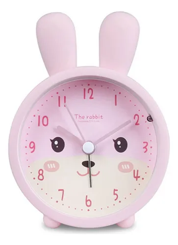 A Reloj Despertador Infantil Silencioso Con Forma De Conejo