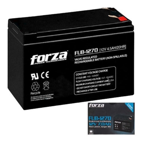 Batería Forza Para Ups 12v 7ah Fub1270