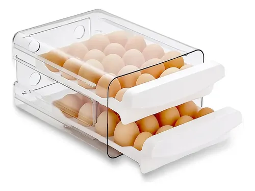 Vie Idéale Organizador Porta Ovos 40un Com Tampa Geladeira Cozinha