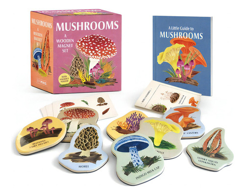 Mushrooms: A Wooden Magnet Set, De Madden, Meg. Editorial Running Pr Book Publ, Tapa Blanda En Inglés
