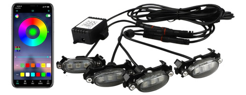 Luz Parrilla Máscara Rejilla Led Raptor Rgb Control App 12v