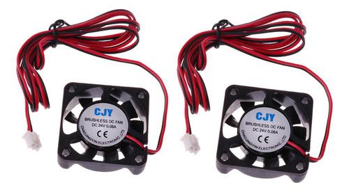Ventilador Sin Escobillas Silencioso, 24 V, 40 Mm X 40 Mm X