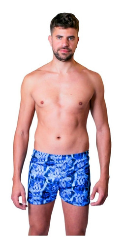 Short Malla Natacion Hombre Cloro Friendly Resistente Corto