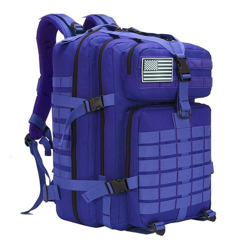 Mochila táctica Unistar Bravo color azul 50L