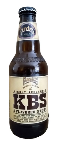 Tk0j Garrafa Cerveja Founders Ksb Stout Vazia Para Coleção