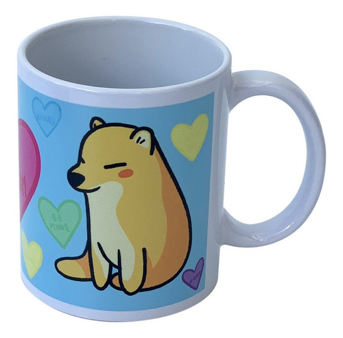 Imagen 3 de 3 de Taza Decorada Cheems Sweetheart 1pz