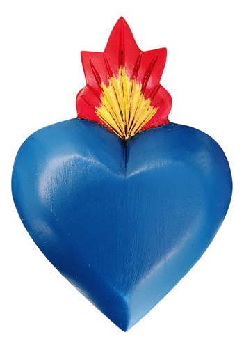 Corazon Artesanal Tradicional De 19cm Con Llama