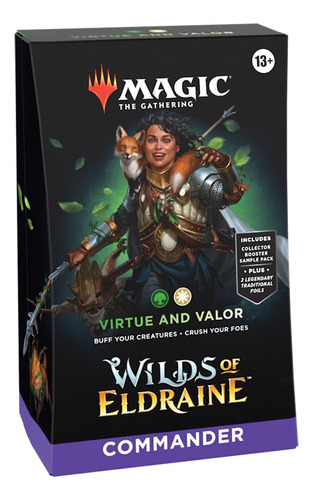 Magic Tg: Commander: Wilds Of Eldraide  Virtue And Valor