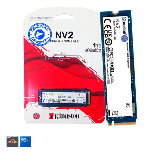 Ssd Kingston   1tb   Nv2 Pcie 4.0 Nvme M.2 ( Original ) 