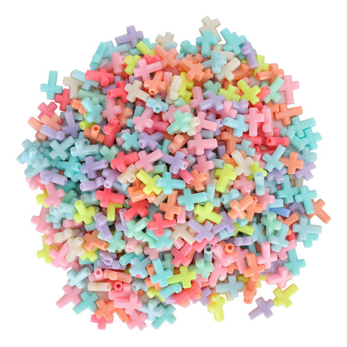 Abalorios De Cruz Acrílica, 500 Piezas, Color Caramelo Grues