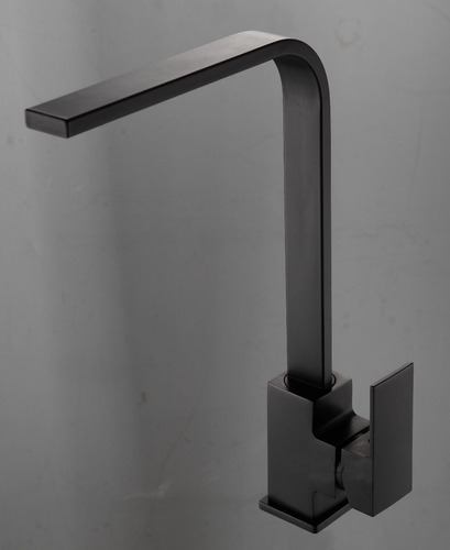 Imagem 3 de 5 de Torneira Cozinha Slim Monocomando Misturador Preta Fosca