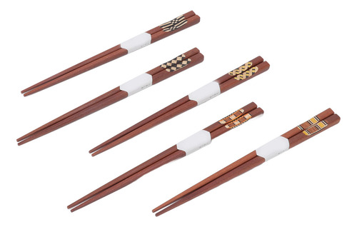 Palillos De Madera 5 Pares De Palillos Con Ranura A Prueba
