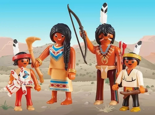 Playmobil 6322 Familia de indios sioux Número de piezas 4 Versión del personaje Familia indígena
