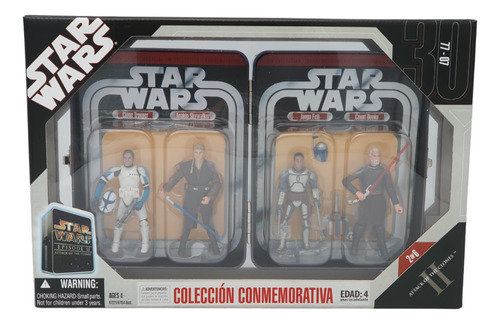 Star Wars Colección Conmemorat 4 Pack Episode Ii Caja Lámina