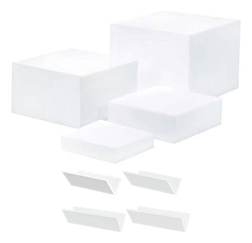 4x Riser De Buffet Acrílico, Riser De Exibição De Cubo,