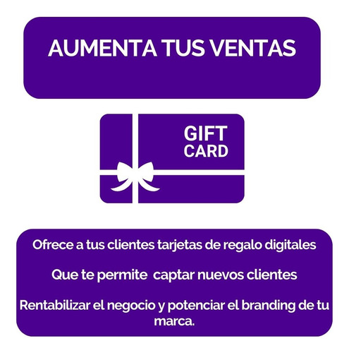 100 Gift Card Digital -crea Más Ventas-refuerza Tu Marca