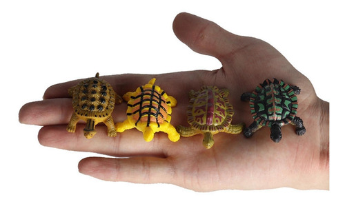12/conjunto De Plástico Realista Para Tartarugas De Animais