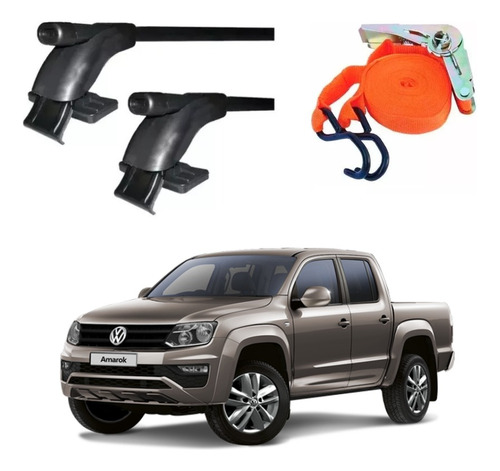 Porta Equipaje + Cinta De Amarre Con Crique Para Amarok Kit6