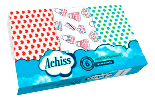 Pañuelos Descartables Doble Hoja Suaves 6x10 Achiss X48 Pack