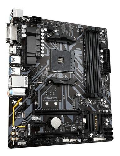 Imagen 3 de 6 de Motherboard Gigabyte Amd Ga-b450m Ds3h Am4 Ryzen Ddr4 B450