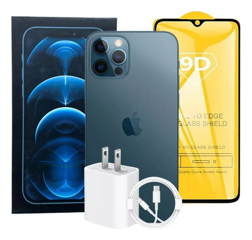 Apple Iphone 12 Pro (256 Gb) - Azul Con Caja Original Azul (Reacondicionado)