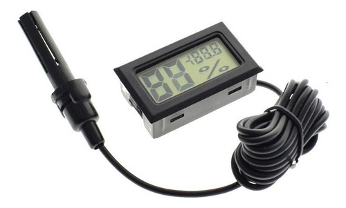 Termo Higrometro Digital -50~70c Negro Temperatura Humedad