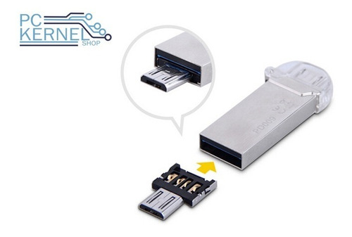 Adaptador Micro Usb Macho A Usb Hembra Otg Tipo Mini Celular