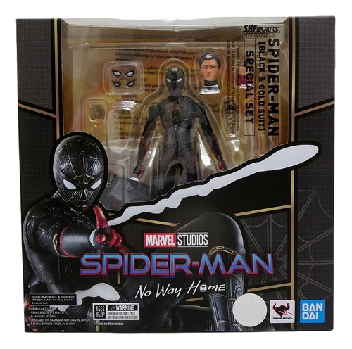 Sh Figuarts Spider-man Black & Gold Suit Jp
