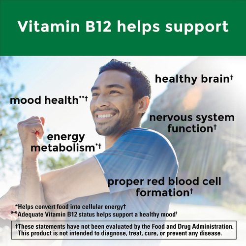 Suplemento De Vitamina B12 Sublingual Nature Made 3000mcg 40