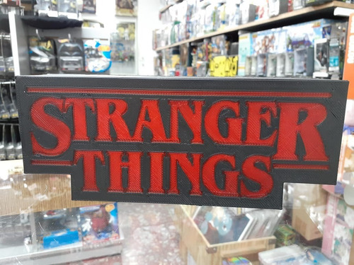 Imagen 1 de 2 de Letrero Stranger Things Sign Impresión 3d Con Luz
