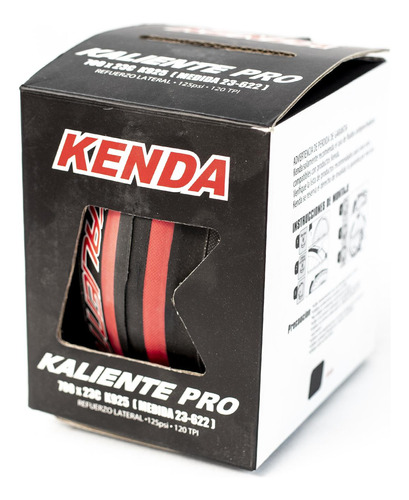 Llanta Para Bicicleta R700 X23 Roja Kaliente Pro K925 Kenda