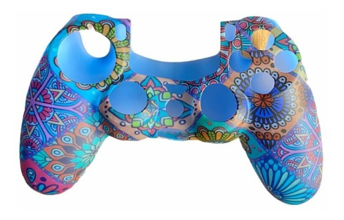 Protector Funda Silicona De Diseño Mandala Para Control Ps4