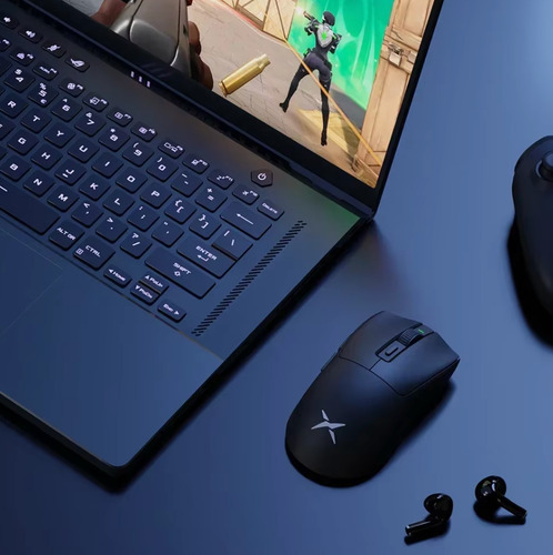 Mouse Gamer Delux M600 12000dpi Paw3311 2.4g Ultraleve Cor Preto